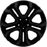 18-inch zwartglanzende lichtmetalen velgen